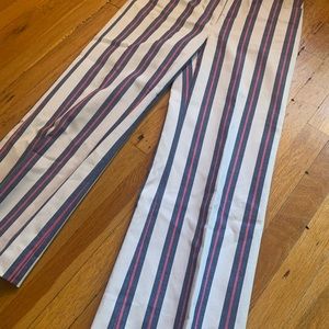 TORY BURCH Stripped Cotton Pants